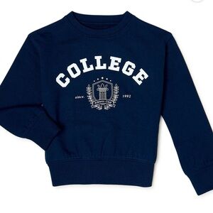 Wonder Nation Girls' Long Sleeve Graphic Terry Sweatshirt Size XL (14-16) Plus